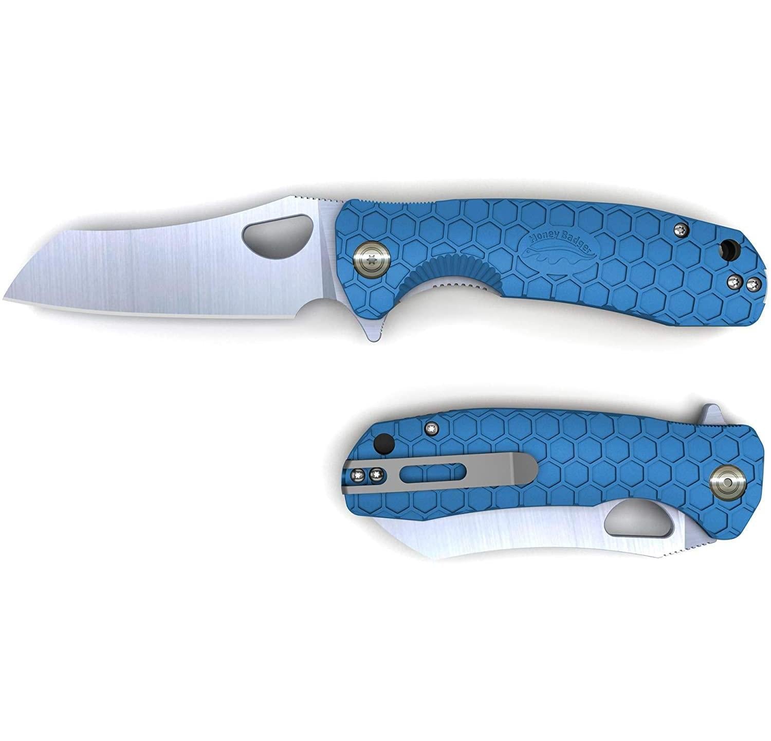 Honey Badger Wharncleaver D2 Medium Blue- HBS3 (WM-D2-BLU), Knives, - Outdoor Kuwait