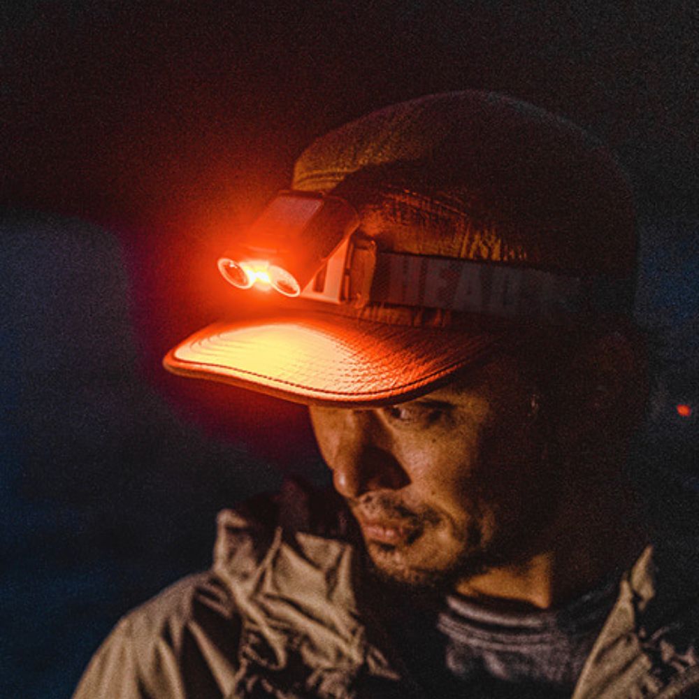 Lumena X3 LED Head Lamp & Cap Light - Khaki, Headlamps,    - Outdoor Kuwait