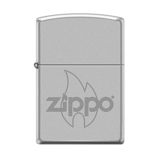 Zippo Reg Satin Chrome Baseball Cap Flame Lighter -ZP205 AE184042, Lighters & Matches,    - Outdoor Kuwait