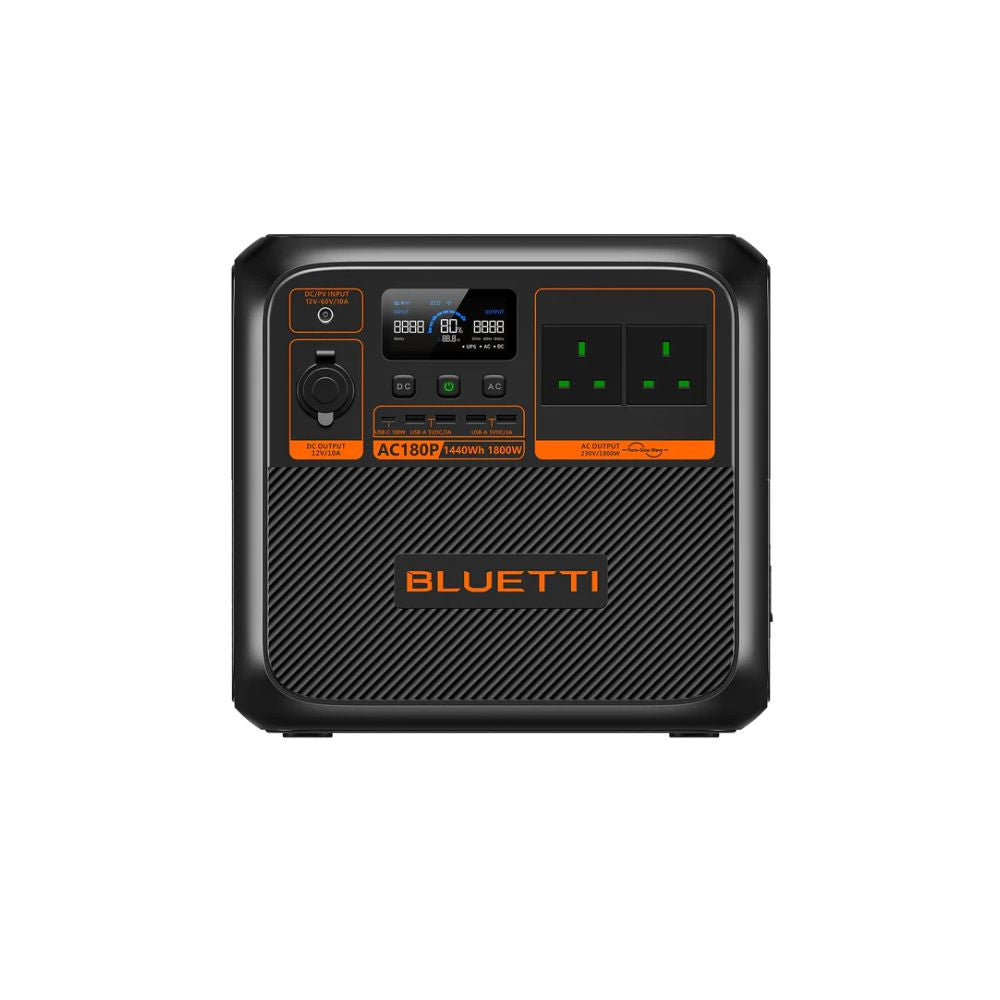 Bluetti- Portable Power Bank Station- AC180P (1440Wh/1800W), Power Station, - Outdoor Kuwait