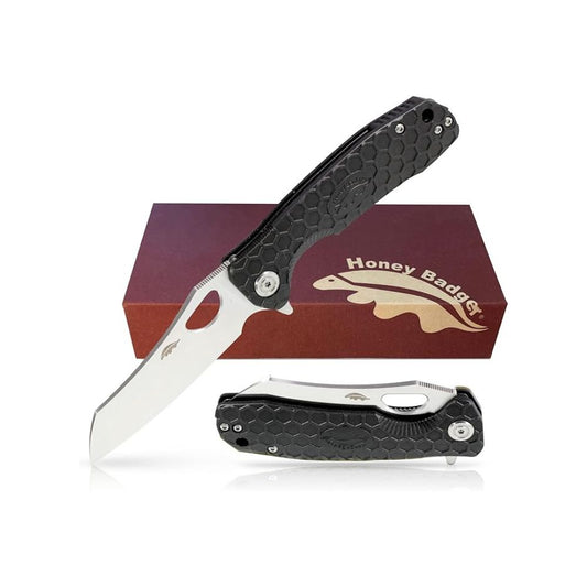 Honey Badger Wharncleaver D2 Large, Knives, Black - Outdoor Kuwait