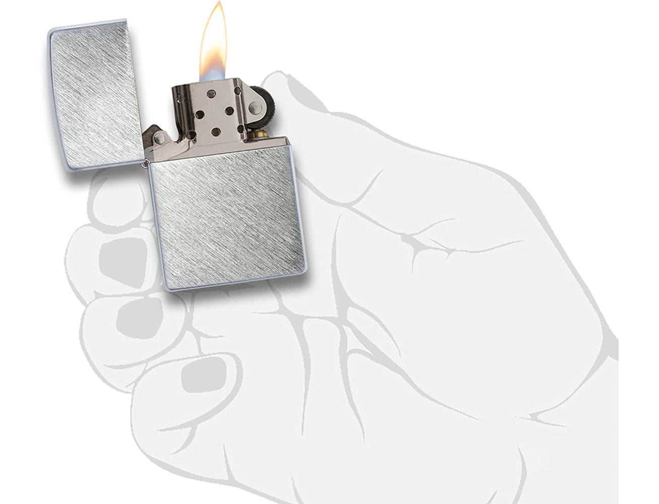 Zippo 24648 Reg Herringbone Sweep Lighter, Lighters & Matches,    - Outdoor Kuwait