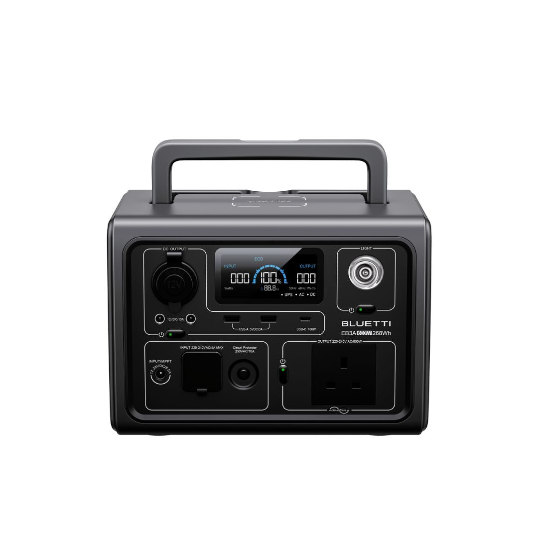 BLUETTI EB3A Portable Power Station | 600W 268Wh, Power Station,    - Outdoor Kuwait