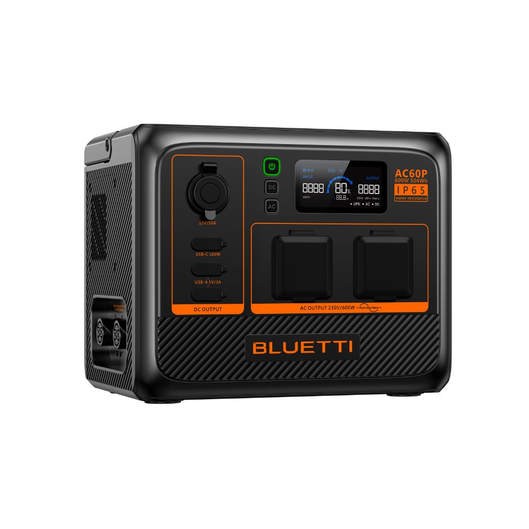 BLUETTI AC60P Portable Power Station | 600W 504Wh, Power Station,    - Outdoor Kuwait