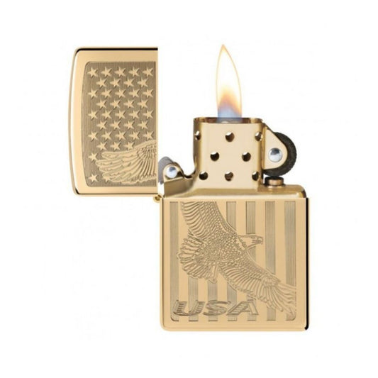 Zippo Solid Brass Lighter -ZP254B AE400046, Lighters & Matches,    - Outdoor Kuwait