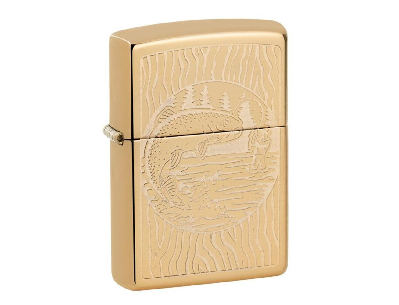 Zippo 49610 254b Fisherman Design Lighter, Lighters & Matches,    - Outdoor Kuwait