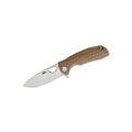 Honey Badger Flipper D2 Medium No Choil - Tan, Knives,    - Outdoor Kuwait