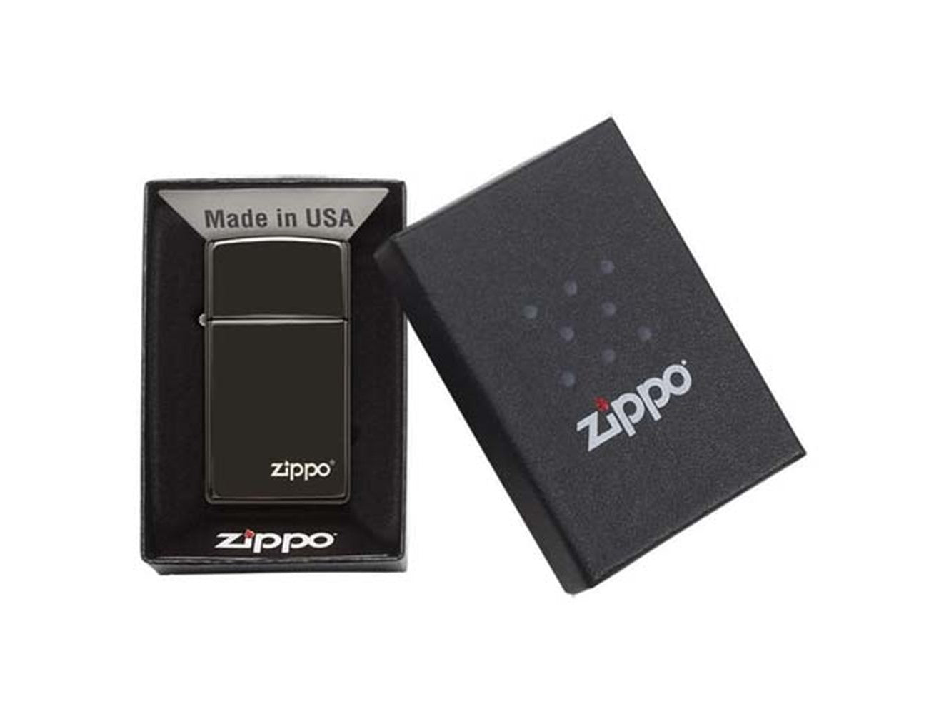 Zippo Lighter - 28123Zl 28123 Slim Ebony With Zippo, Lighters & Matches,    - Outdoor Kuwait