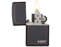 Zippo 218zb-Blkmatte W/Zip.Border-720060182 Lighter, Lighters & Matches,    - Outdoor Kuwait