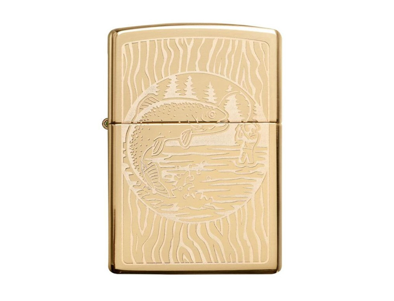 Zippo 49610 254b Fisherman Design Lighter, Lighters & Matches,    - Outdoor Kuwait