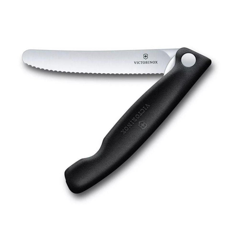 Victorinox Foldable Paring Knife (Wavy Edge), Knives, Black   - Outdoor Kuwait