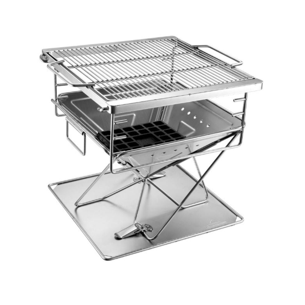 Campingmoon MT-035 Foldable BBQ Grill & Fire Pit - Medium