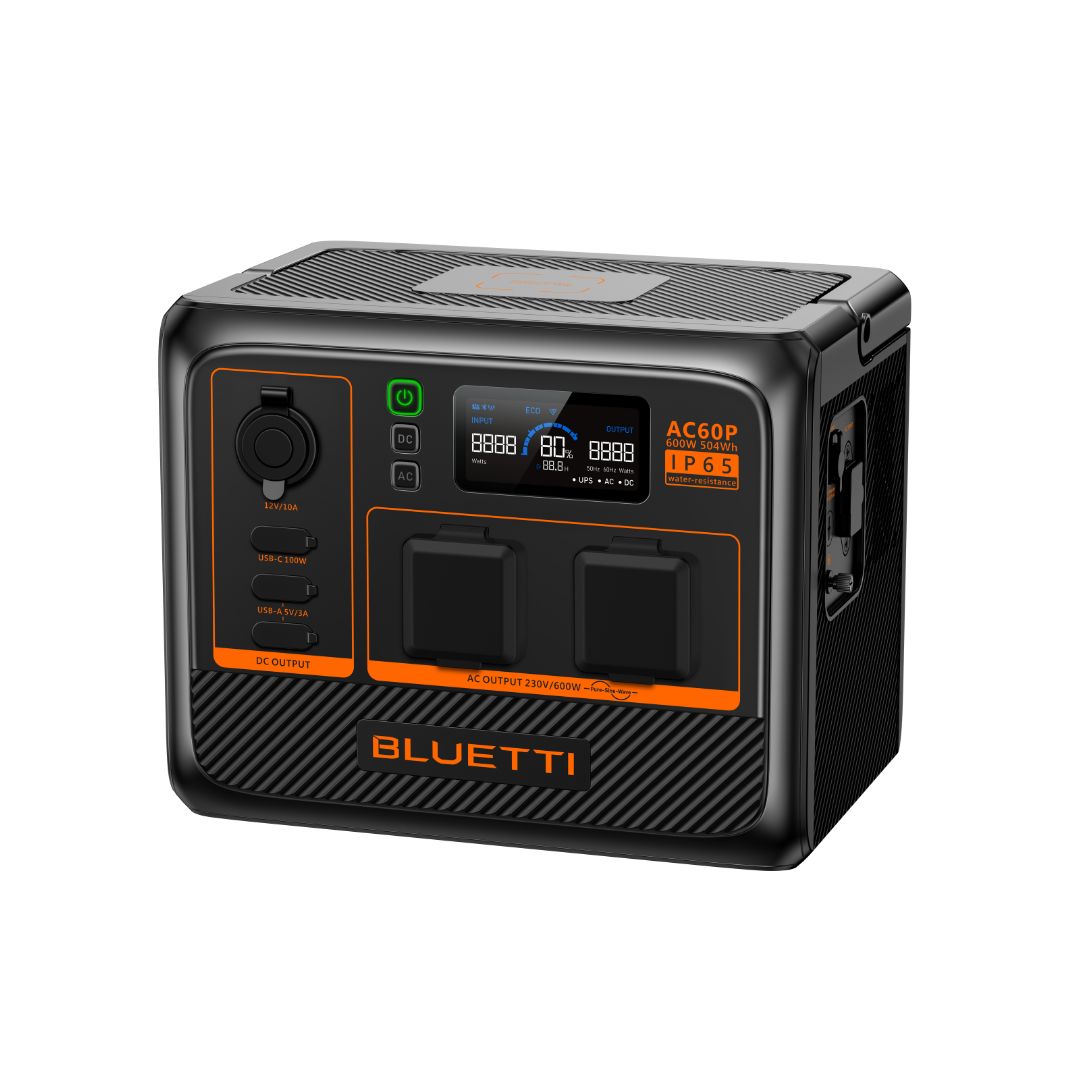 BLUETTI AC60P Portable Power Station | 600W 504Wh, Power Station,    - Outdoor Kuwait