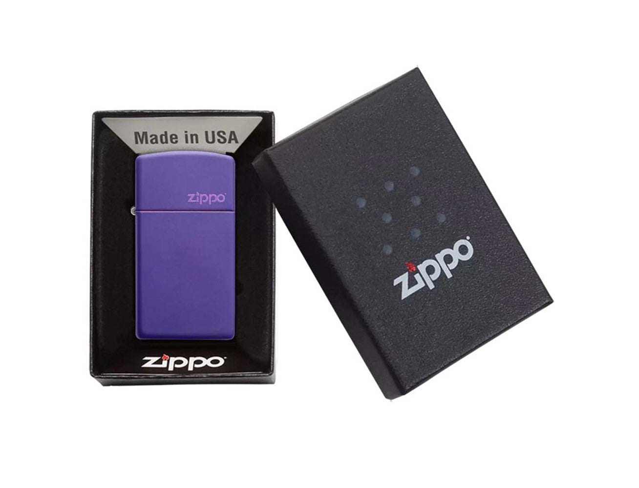 Zippo 1637 Slim Purple Matte Lighter, Lighters & Matches,    - Outdoor Kuwait