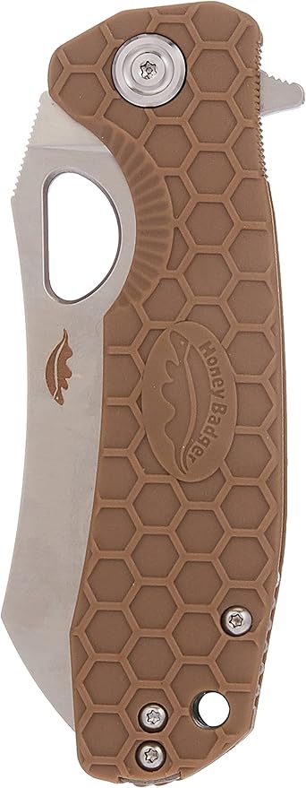 Honey Badger Wharncleaver D2 Medium Tan LR, Knives, - Outdoor Kuwait