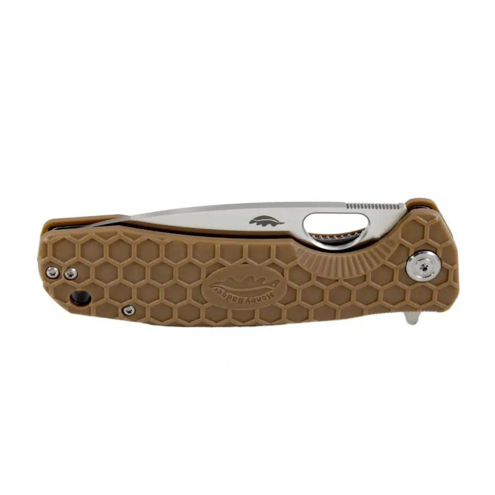 Honey Badger Flipper Large - Tan, Knives,    - Outdoor Kuwait