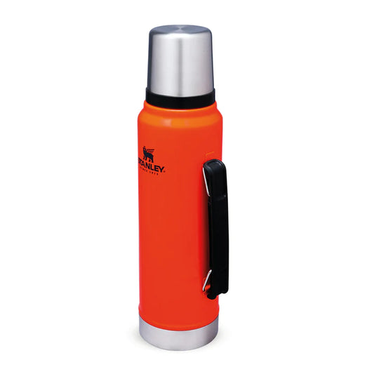 STANLEY CLASSIC PETER PERCH LEGENDARY BOTTLE | PERCH | 1.0L, Water Bottles, Blaze Orange   - Outdoor Kuwait