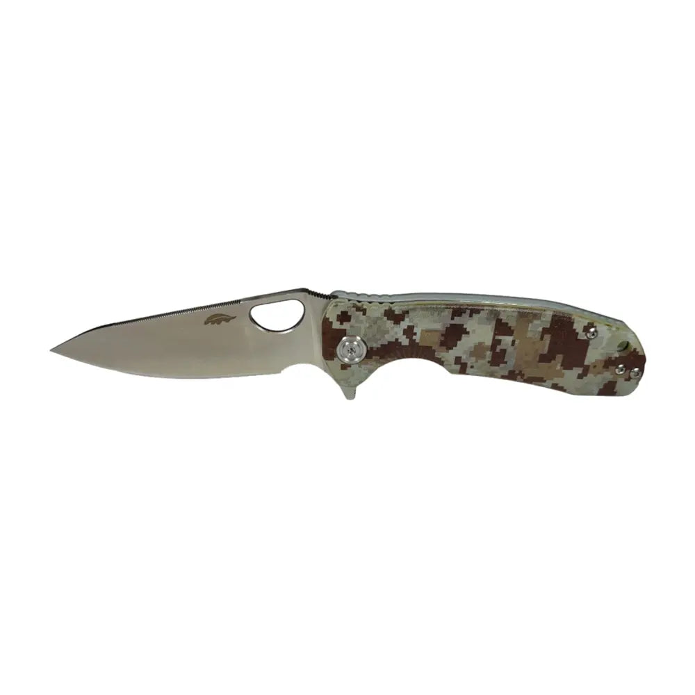 Honey Badger Leaf Medium G10 Camo LR, Knives, - Outdoor Kuwait