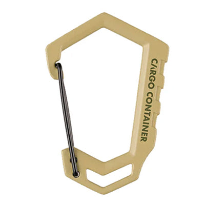 Cargo Container Hard Carabiner D - Medium, Carabiners, Beige   - Outdoor Kuwait