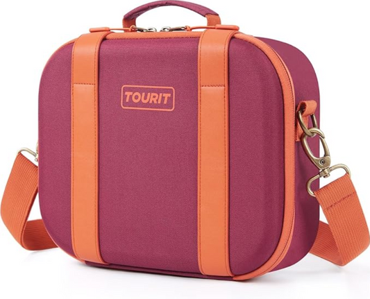 Tourit Lunch Box Hard Shell, Backpack Cooler, Red   - Outdoor Kuwait