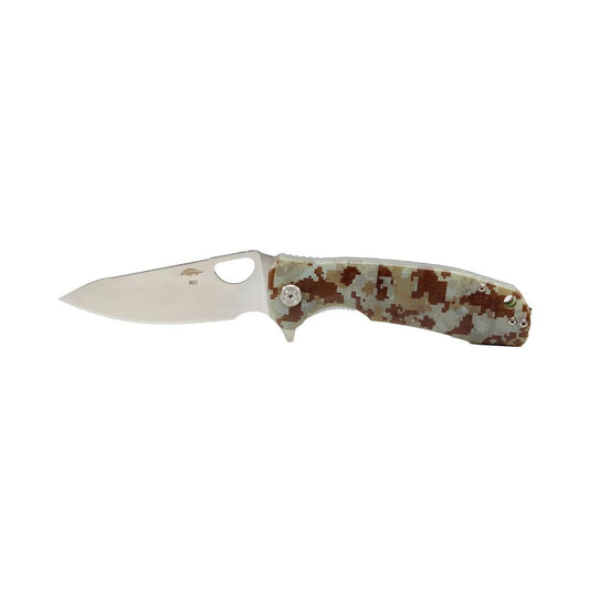 Honey Badger Leaf Medium G10 Camo LR, Knives, - Outdoor Kuwait