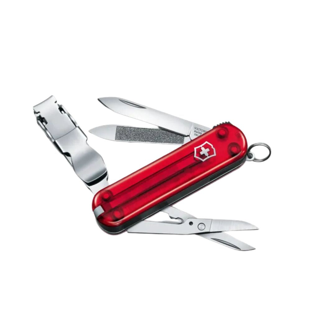 Victorinox Nail Clip 580, Knives, Red Transparent   - Outdoor Kuwait