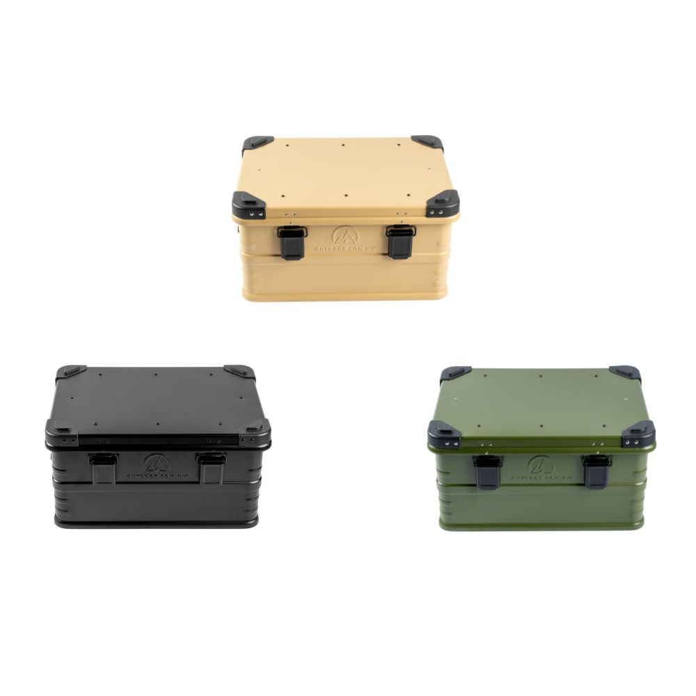 Outdoor Portable Aluminum Alloy Storage Container - 44L (Khaki), Storage Container,    - Outdoor Kuwait