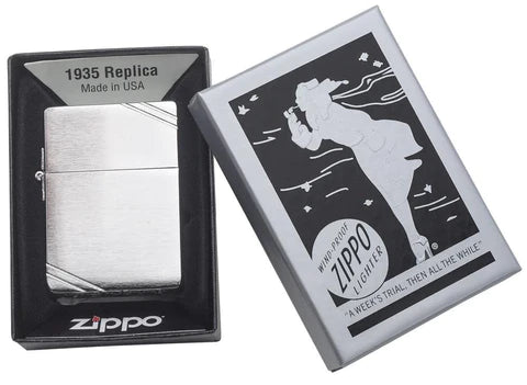 Zippo - 1935 REPLICA W / SLASHES, Lighters & Matches,    - Outdoor Kuwait