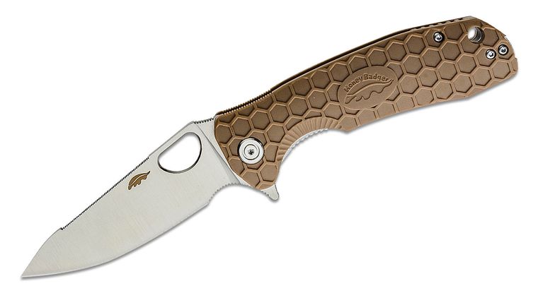 Honey Badger Leaf Large Tan LR, Knives, - Outdoor Kuwait