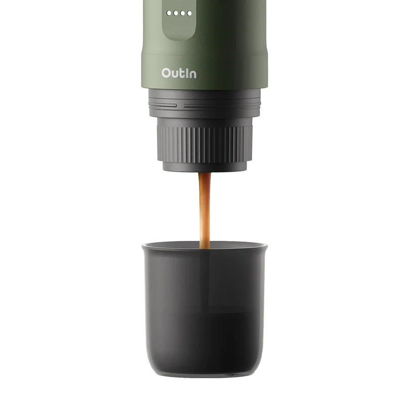 Outin Nano Portable Espresso Machine (Forest Green), Coffee Machine,    - Outdoor Kuwait