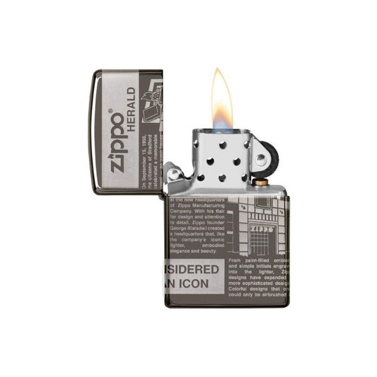 Zippo Newsprint Design Lighter, Lighters & Matches,    - Outdoor Kuwait